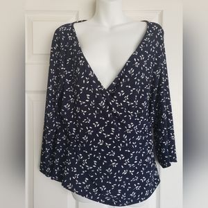 Two Piece CHAPS Blouse and Skirt Set XL